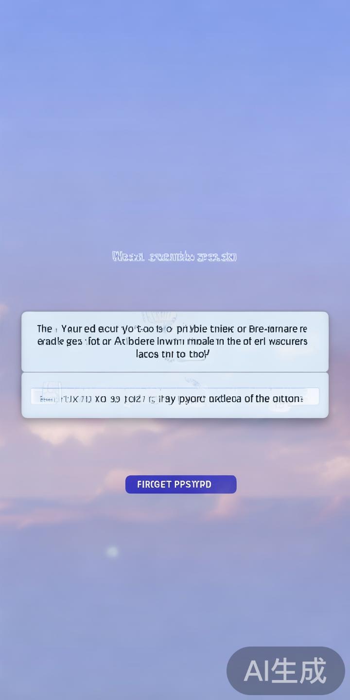 如果遇到密码遗忘的情况，用户可以点击首页的“忘记密